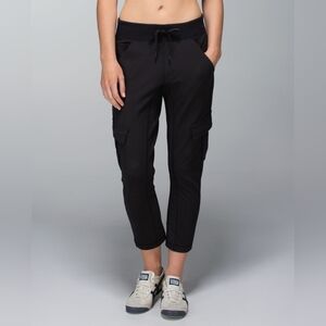 Lululemon Carry And Go Pant II Telemark Print Black